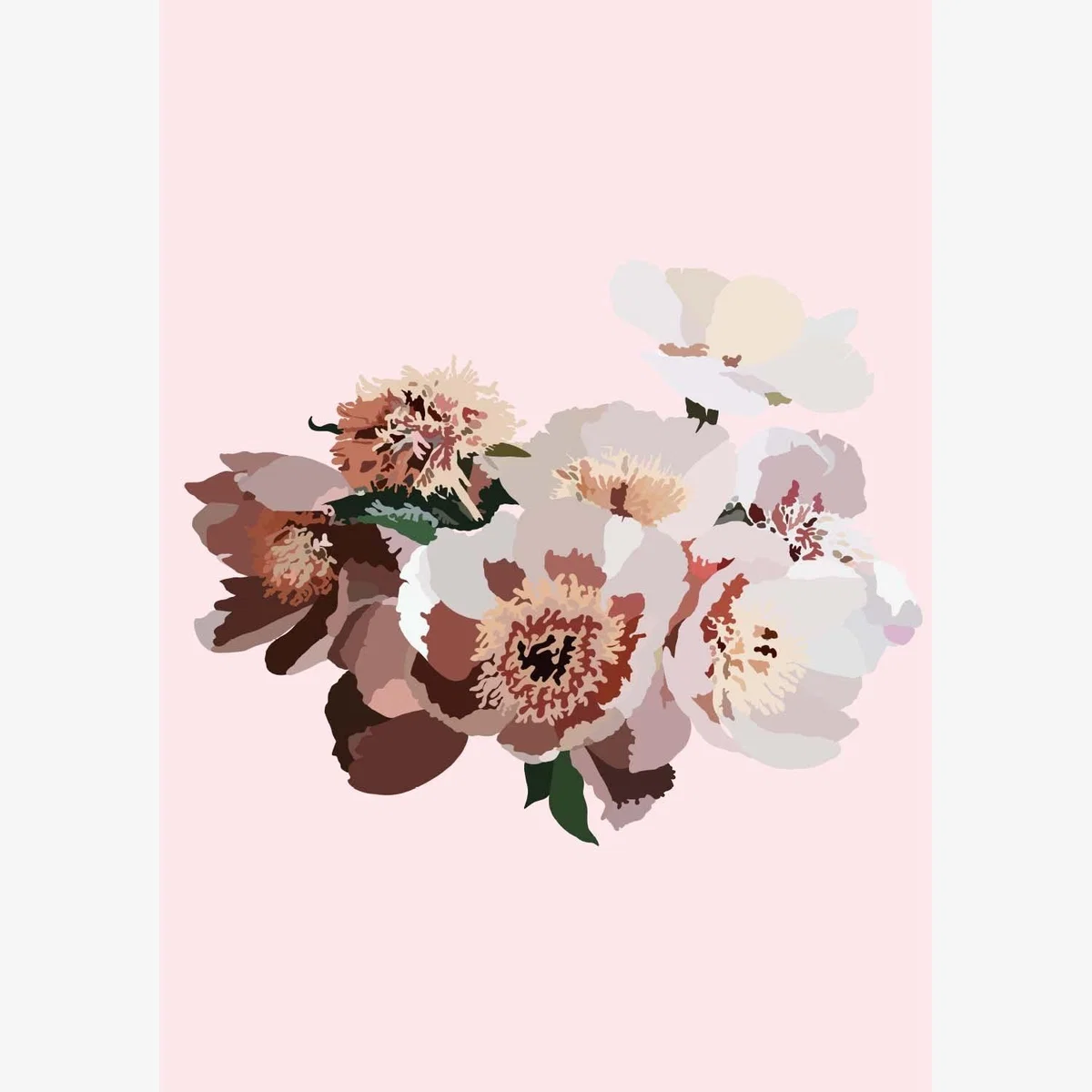 Neutrals / Pink / Purple Pink Bunch A3 297 X 420Mm Mummy Draws