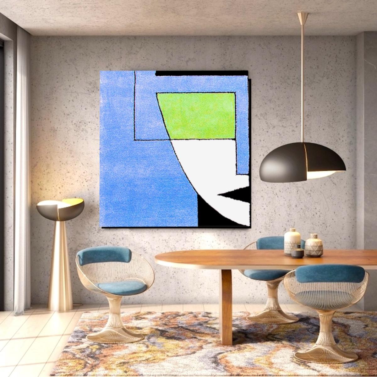 Blue Face Print A4 210 X 297Mm Volsew Paris – image 3
