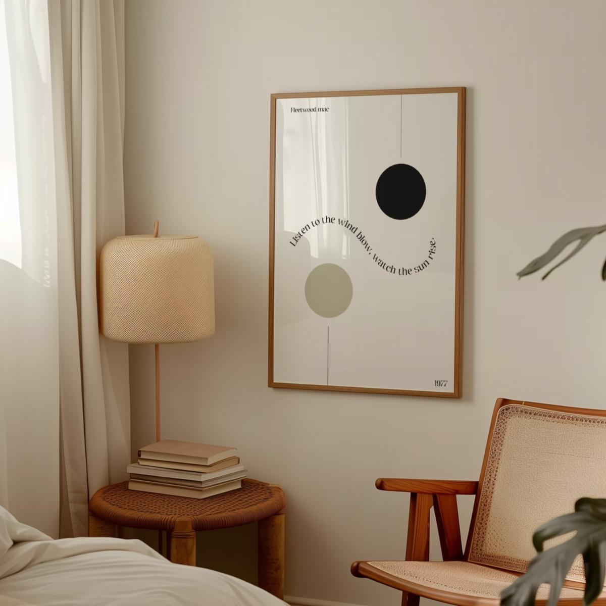 Neutrals The Chain Fleetwood Mac Music Scandi Art Print | A4 | 210 X 297Mm | Fanclub – image 3