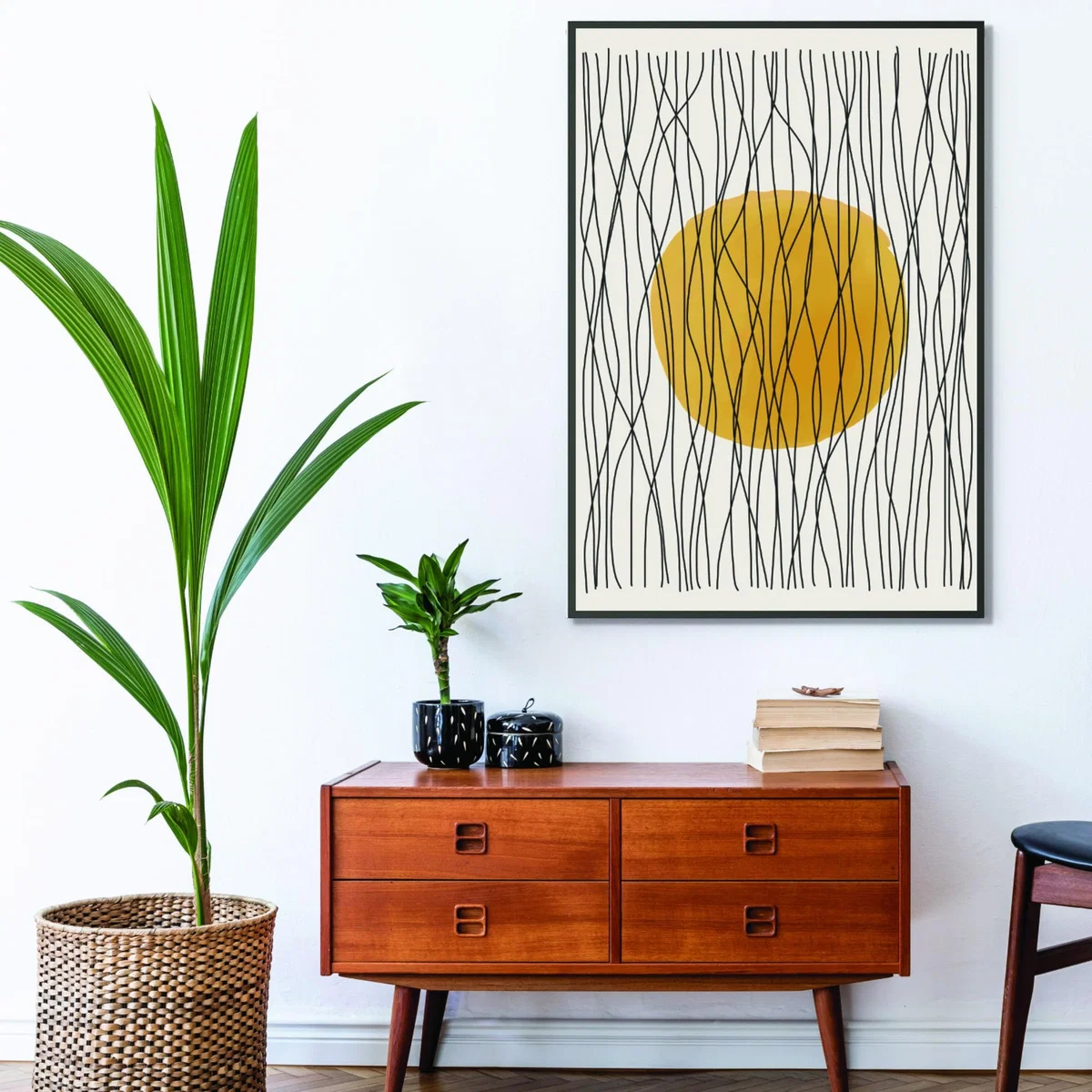 Yellow / Orange Boho Suns Series #2 Large Stanley Print House – image 3
