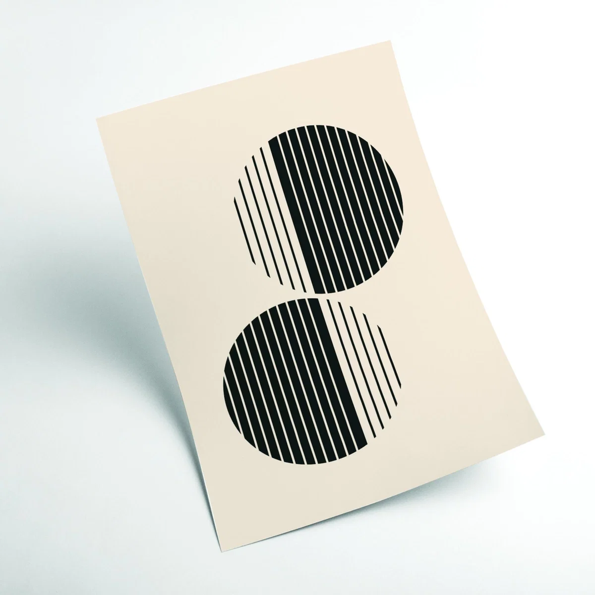 Black Minimal Circle Vibes #2 A3 297 X 420Mm Stanley Print House – image 2