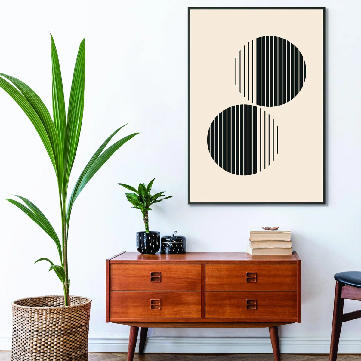 Black Minimal Circle Vibes #2 A3 297 X 420Mm Stanley Print House – image 3