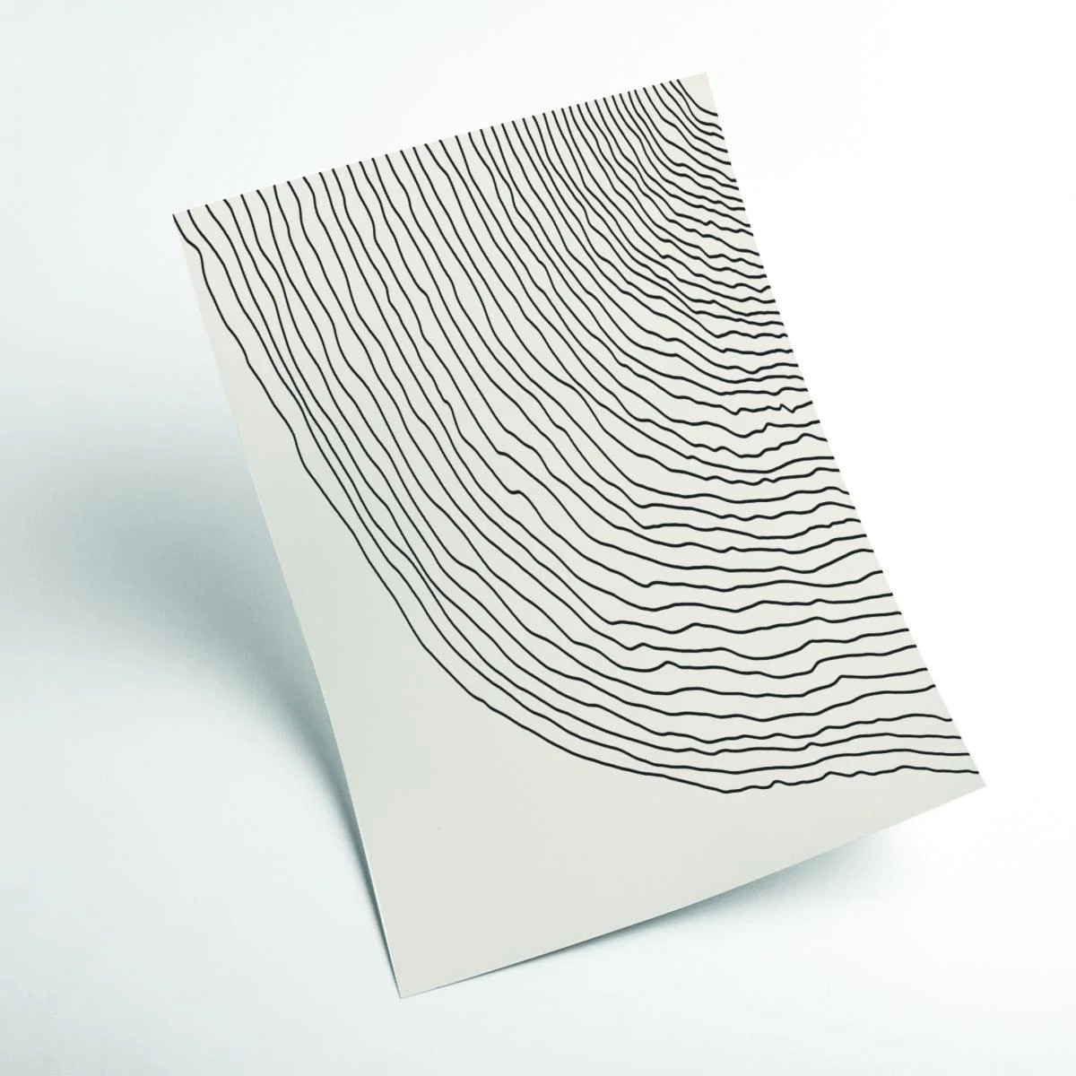 Black Boho Lines Series #6 A4 210 X 297Mm Stanley Print House – image 2