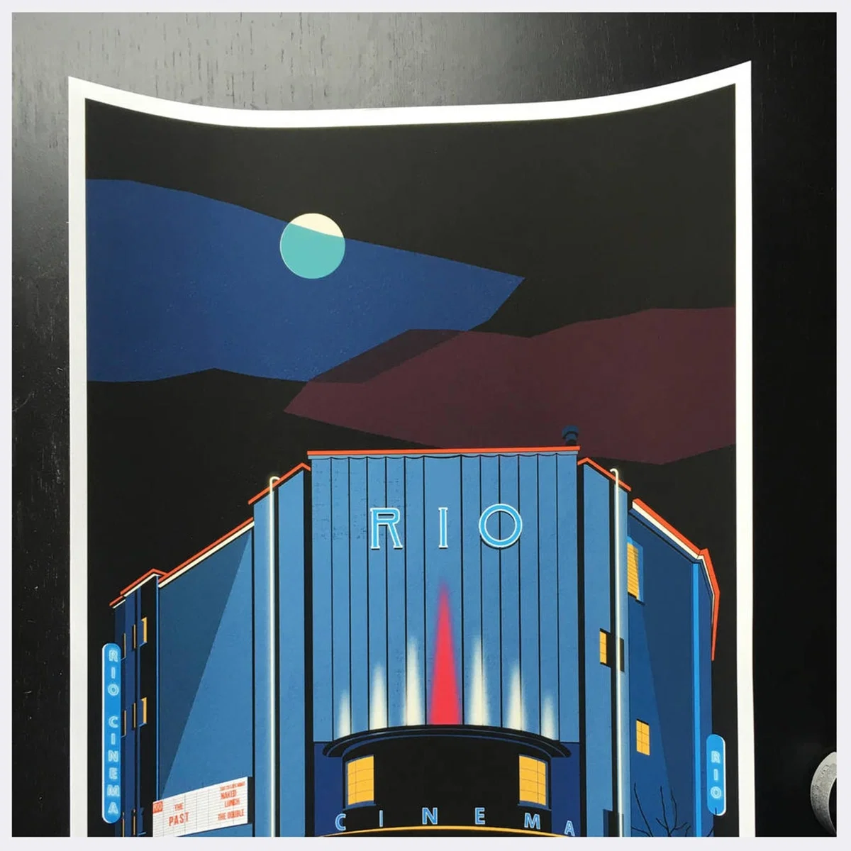 The Art Deco Rio Cinema, Illustrated Art Print Of London A3 297 X 420Mm Eye for London Prints – image 4