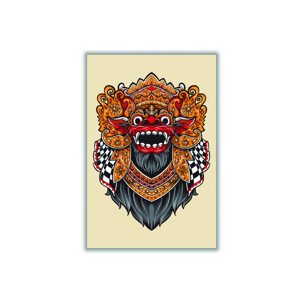 Yellow / Orange Balinese Mythology A1 594 X 841Mm Stanley Print House – image 1