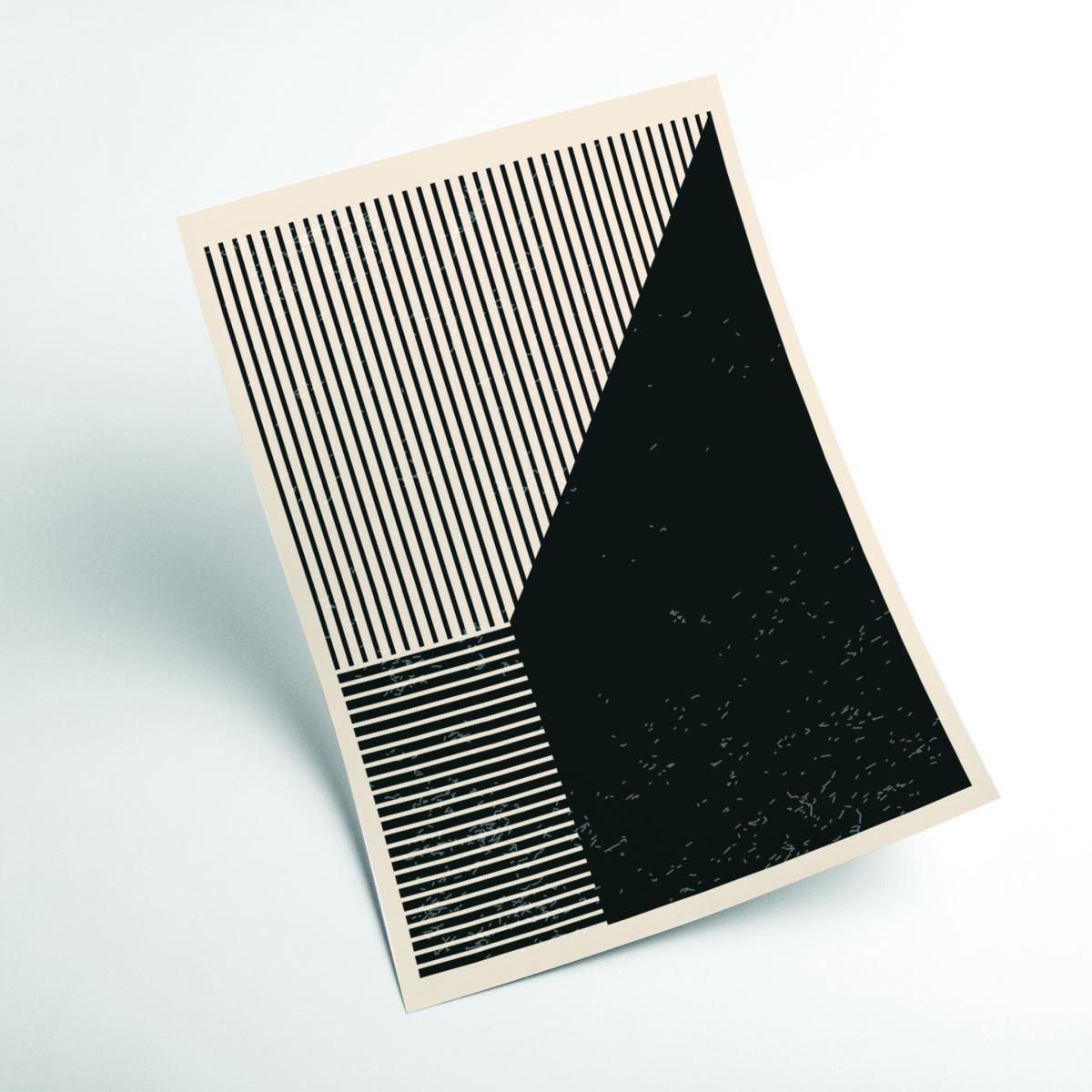 Black And White Lines Series #4 A2 420 X 594Mm Stanley Print House – image 2