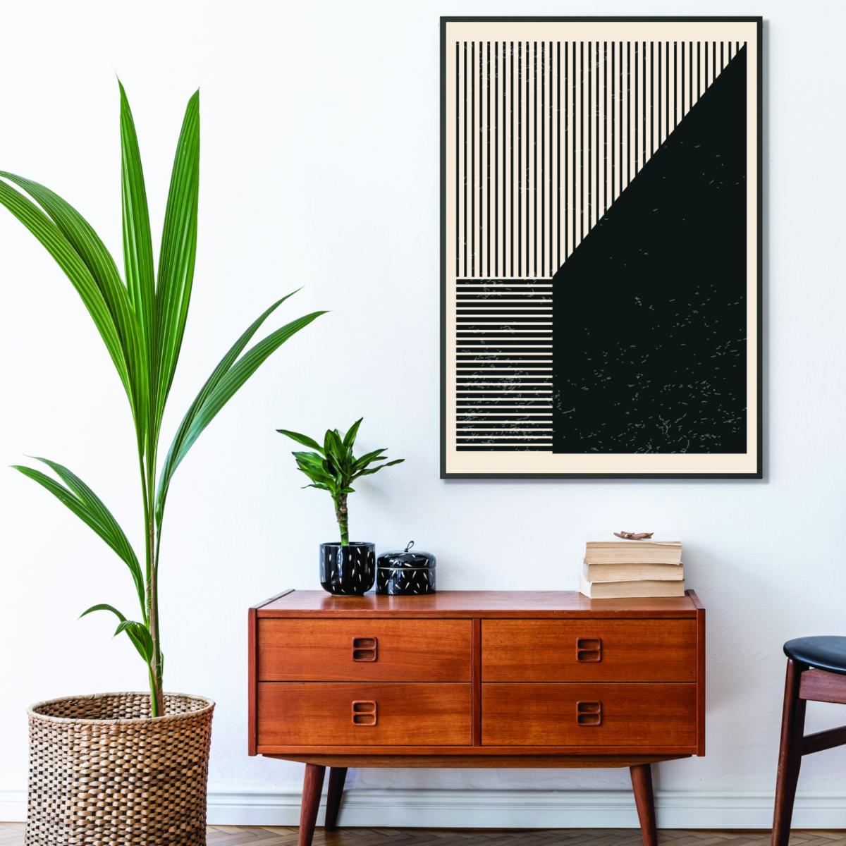 Black And White Lines Series #4 A2 420 X 594Mm Stanley Print House – image 3
