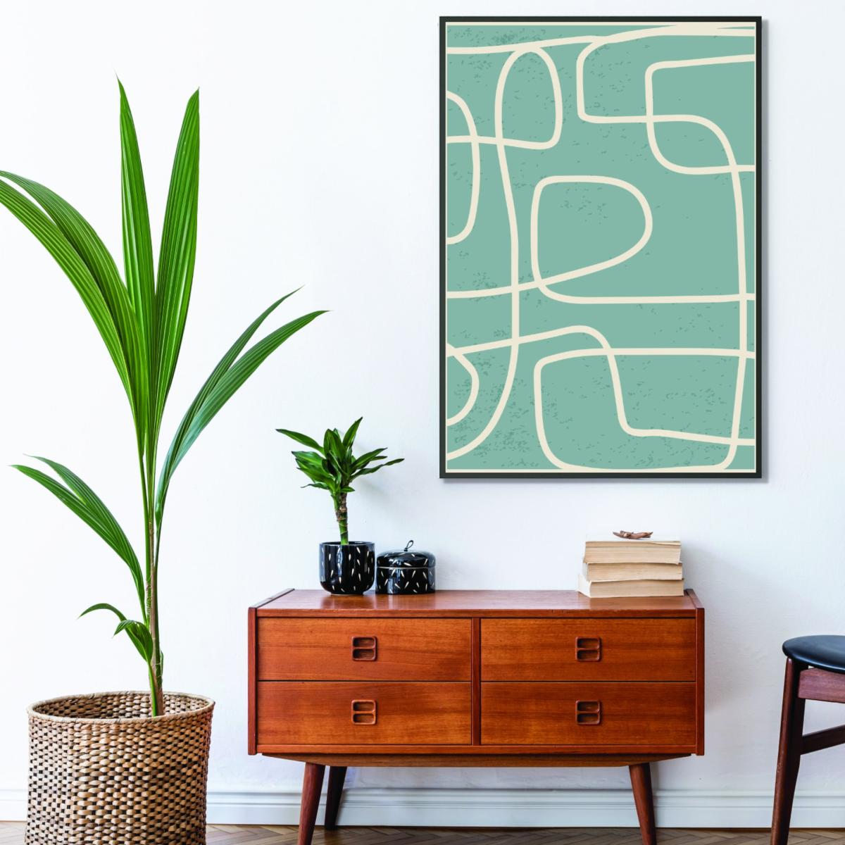Silver Lines Lines Lines #1 Large Stanley Print House – image 3