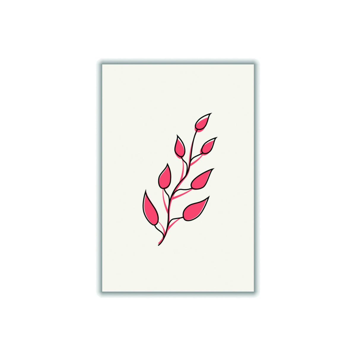Pink / Purple Abstract Tropical Leaves Ii Extra Small Stanley Print House – image 1