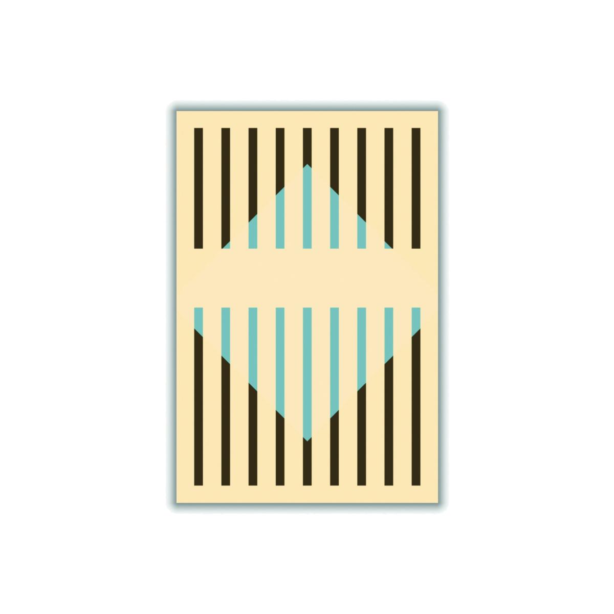 Blue Faded Geometric #3 Medium Stanley Print House – image 1