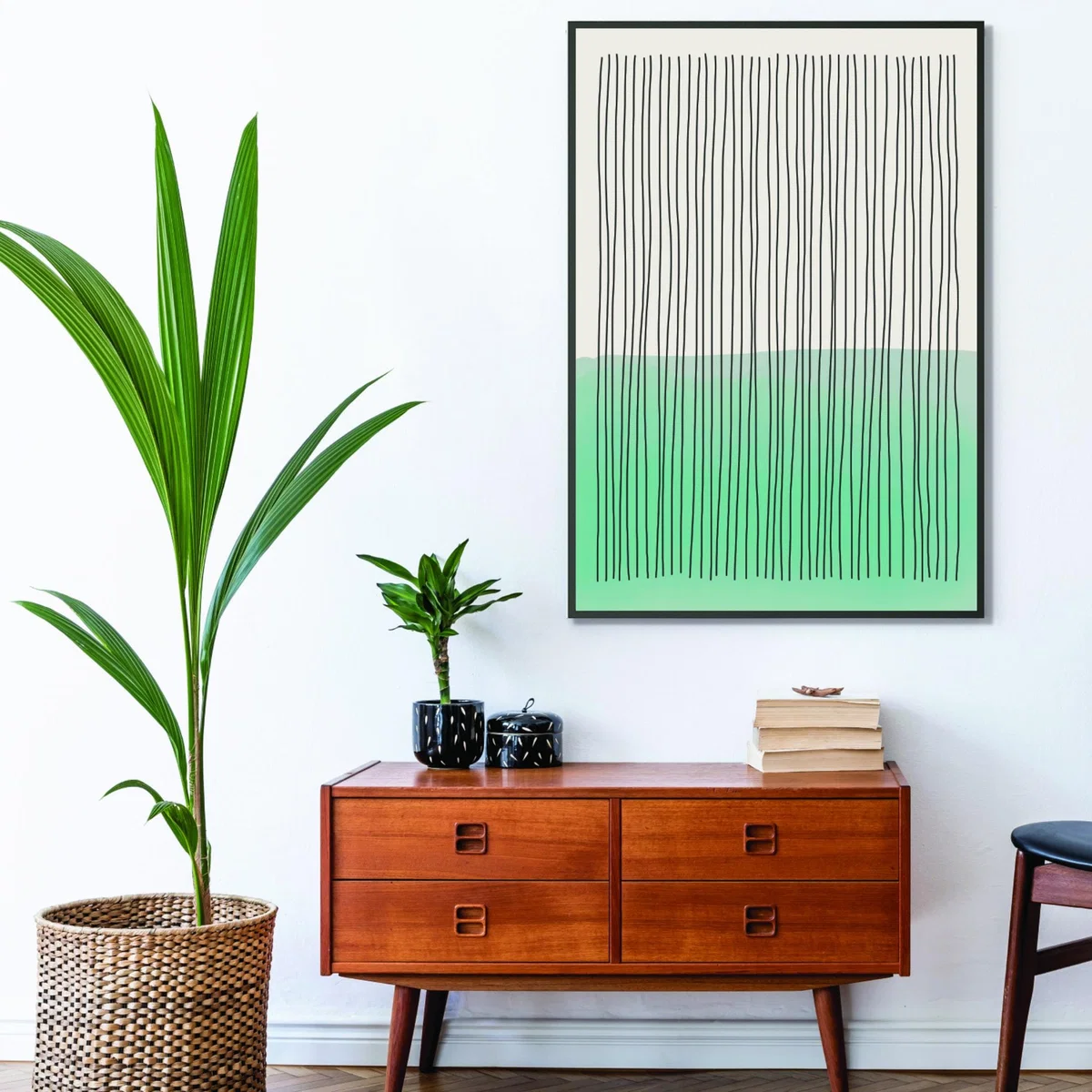 Pale Green Minimal Shapes Series #3 A2 420 X 594Mm Stanley Print House – image 3