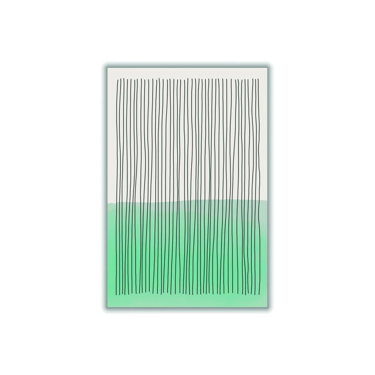 Pale Green Minimal Shapes Series #3 A2 420 X 594Mm Stanley Print House – image 1