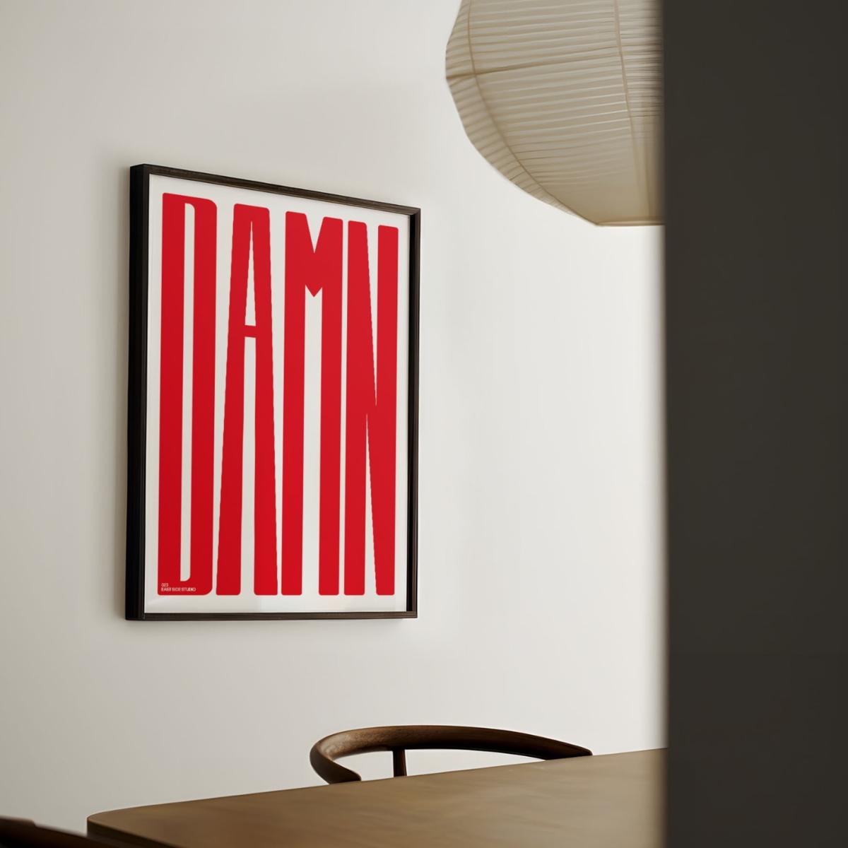 Red Damn Crimson - Giclee Fine Art Print - Large | A2 | 420 X 594Mm | East Side Studio London – image 2
