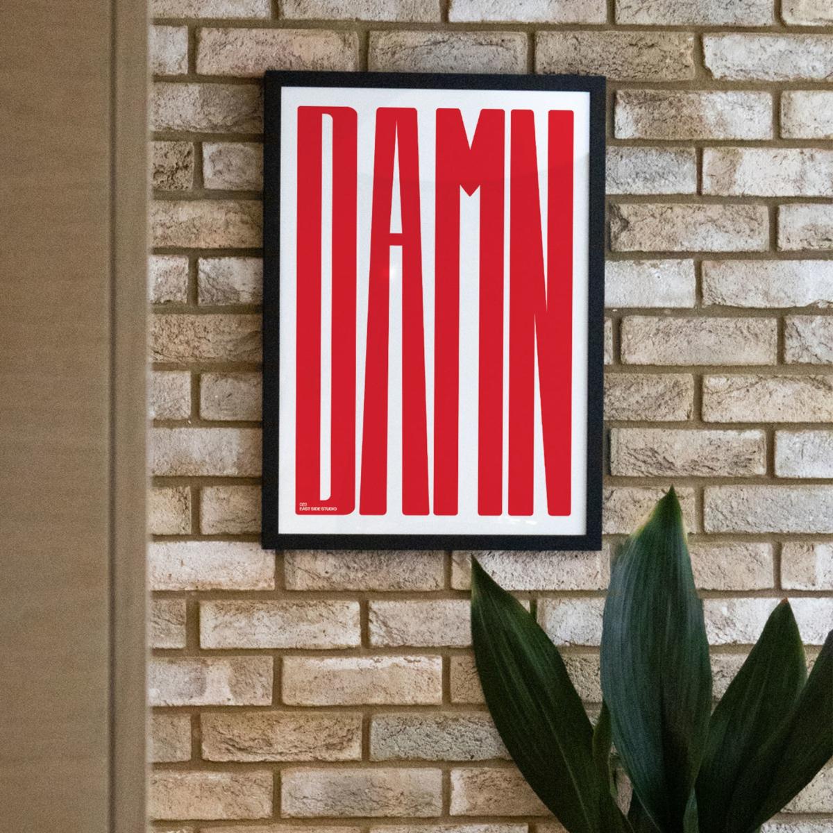 Red Damn Crimson - Giclee Fine Art Print - Large | A2 | 420 X 594Mm | East Side Studio London – image 4