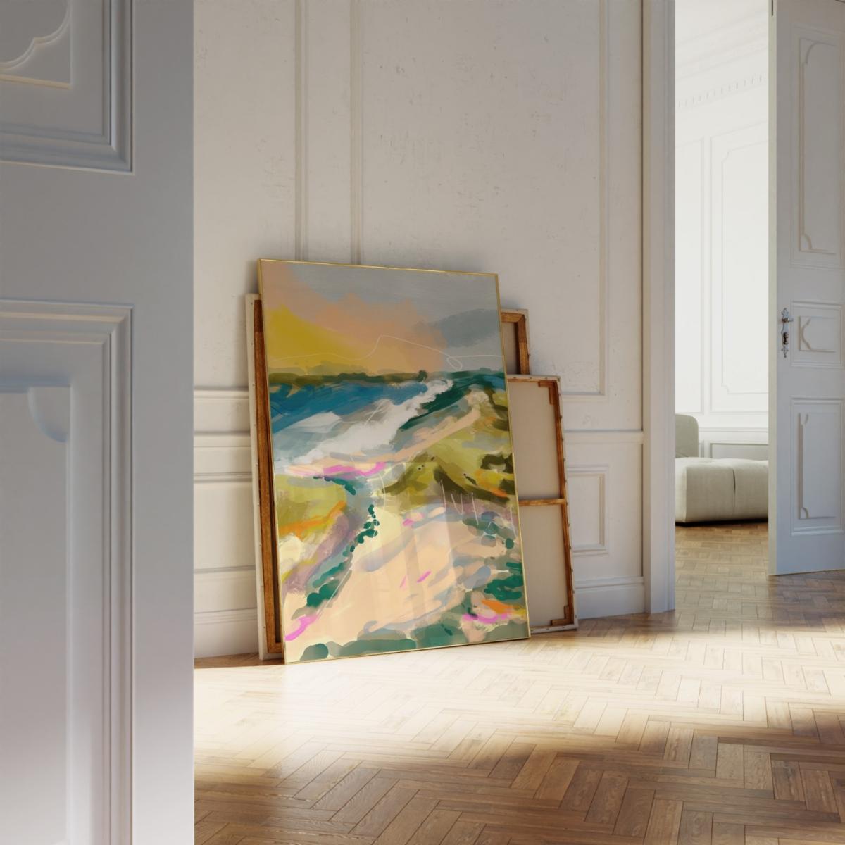 Beach Art Print - A3 Natalie Cass Art – image 3