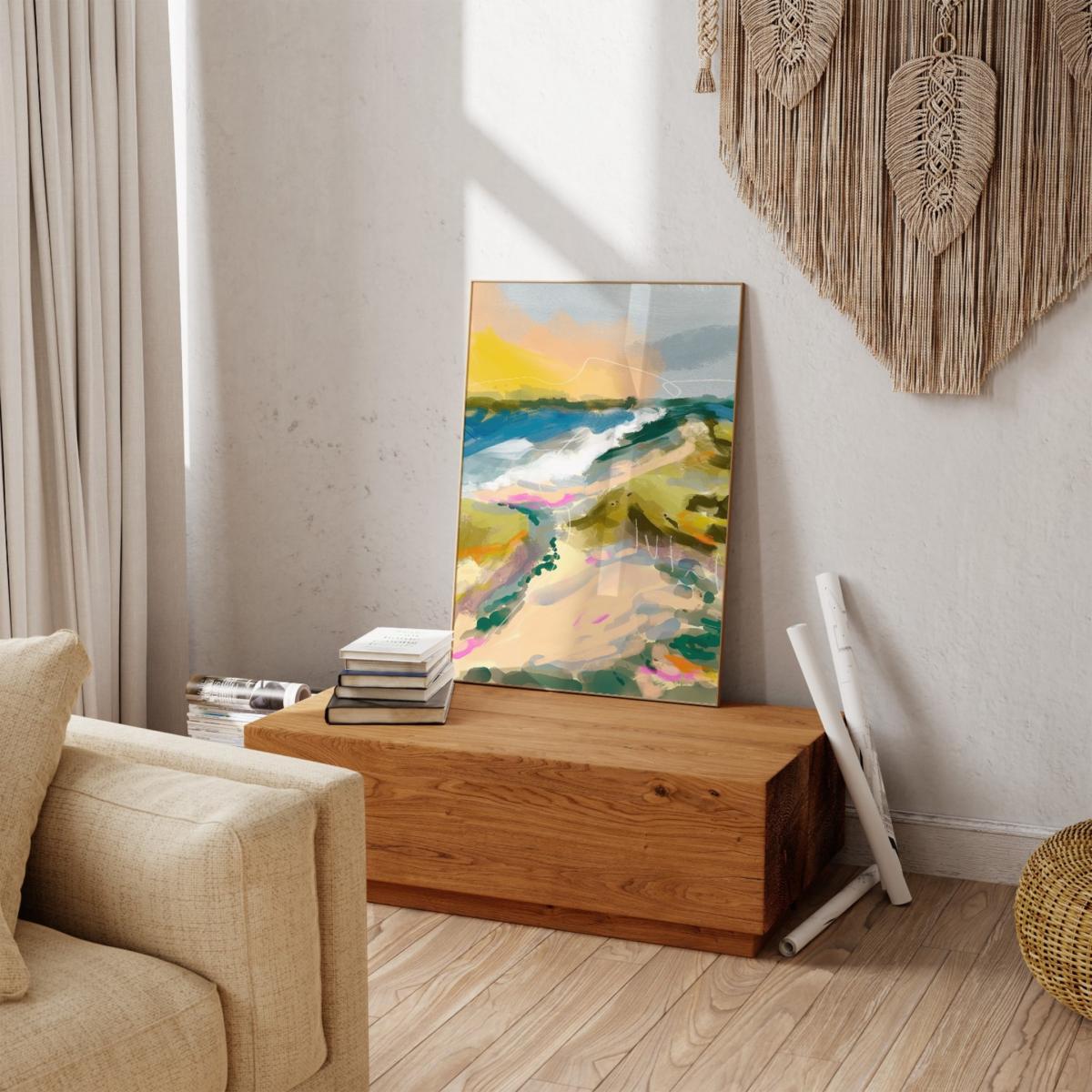 Beach Art Print - A3 Natalie Cass Art – image 4