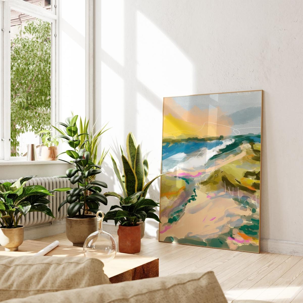 Beach Art Print - A3 Natalie Cass Art – image 5