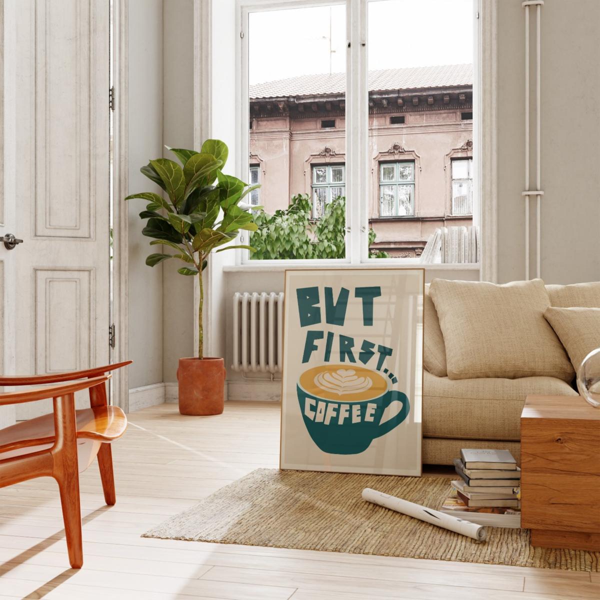 But First. Coffee Art Print - A2 Natalie Cass Art – image 5