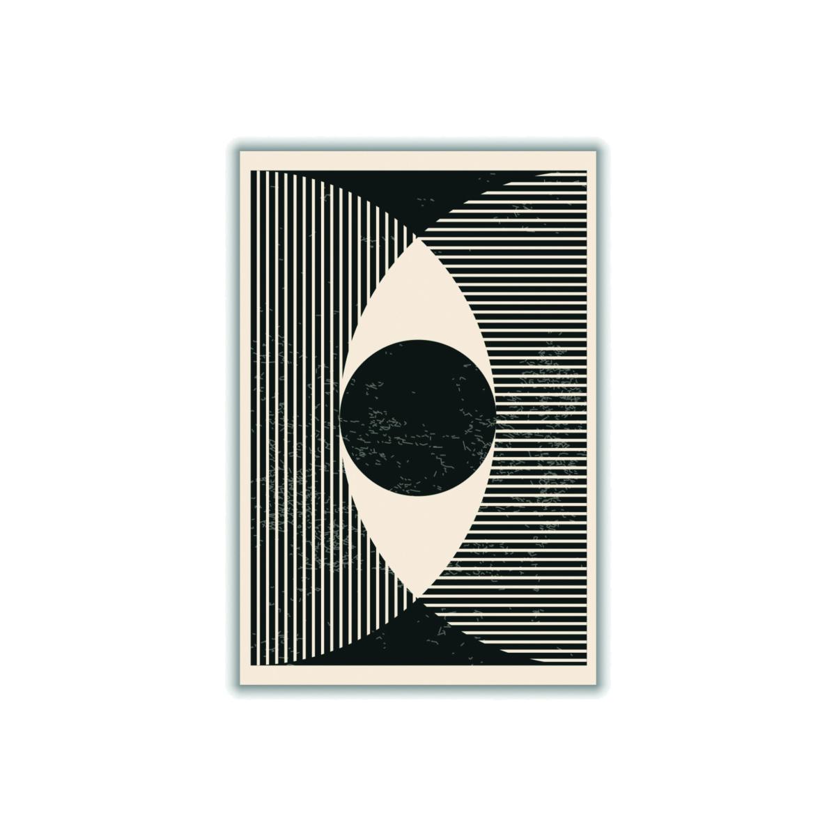 Black & White Geometric Shapes 2 A2 420 X 594Mm Stanley Print House – image 1
