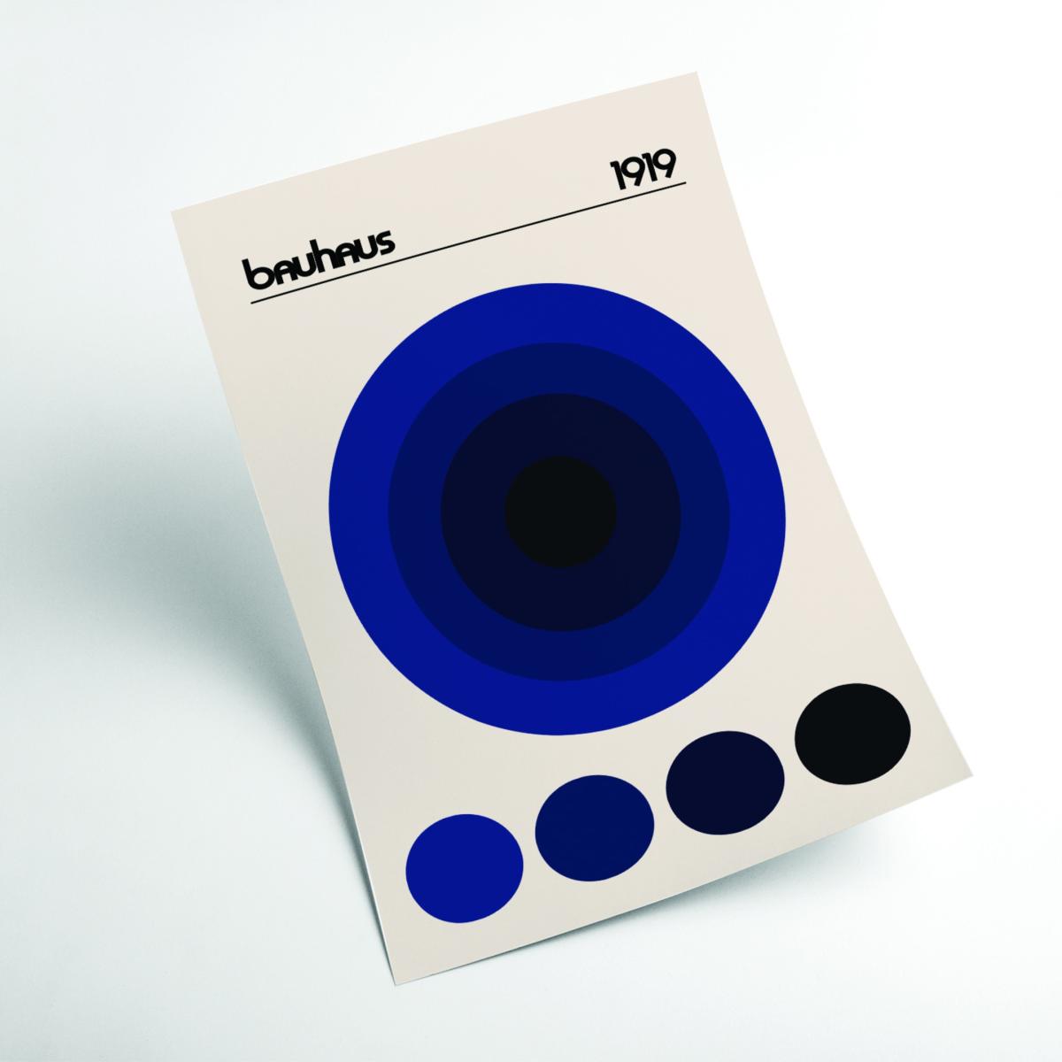 Bauhaus Blue Circle Medium Stanley Print House – image 2