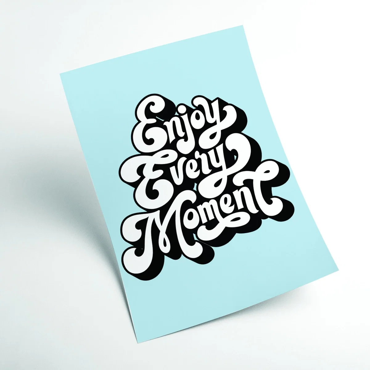 Blue Enjoy Every Moment A1 594 X 841Mm Stanley Print House – image 2