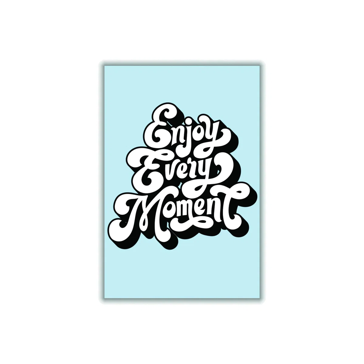 Blue Enjoy Every Moment A1 594 X 841Mm Stanley Print House – image 1