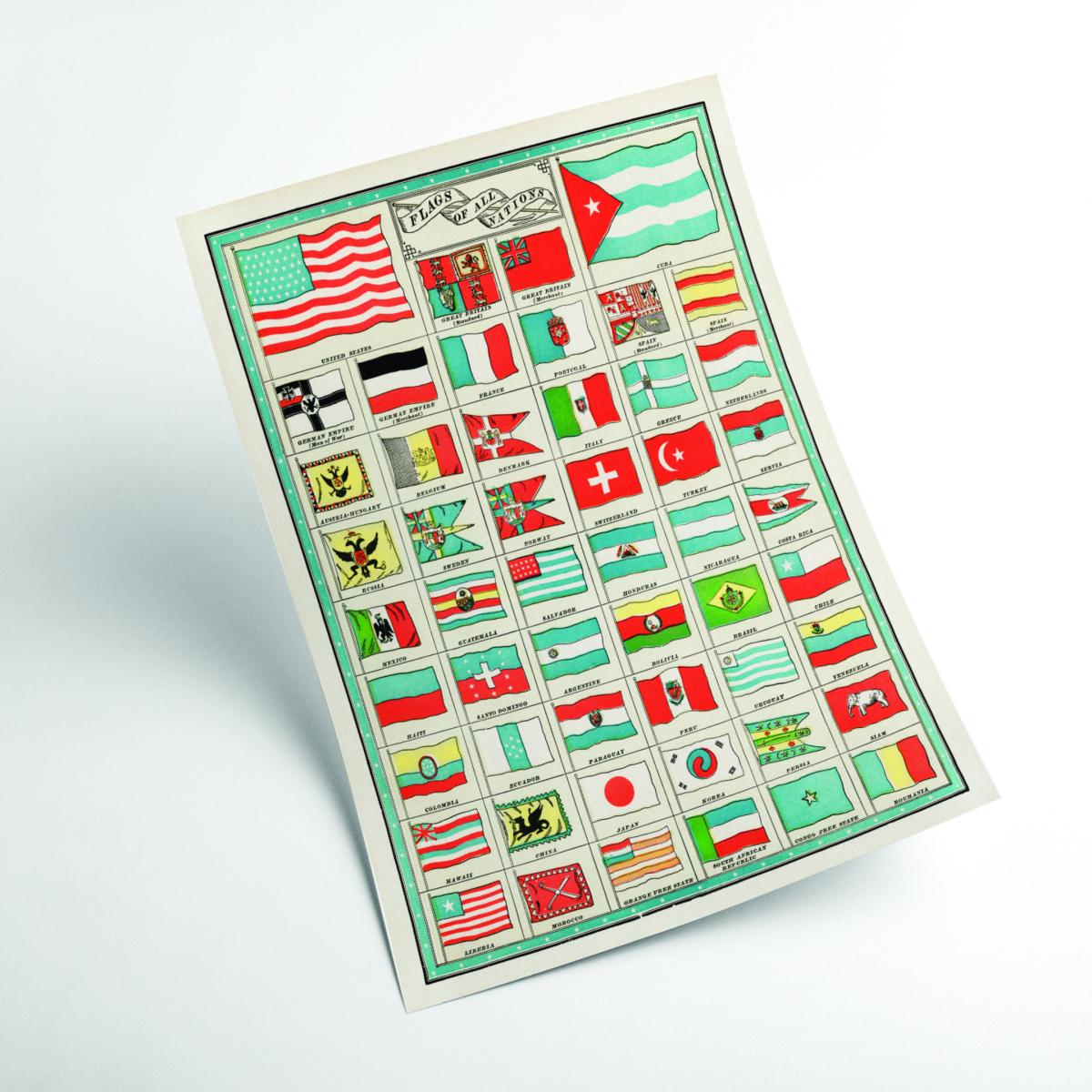 The Flags Of All Nations A1 594 X 841Mm Stanley Print House – image 2