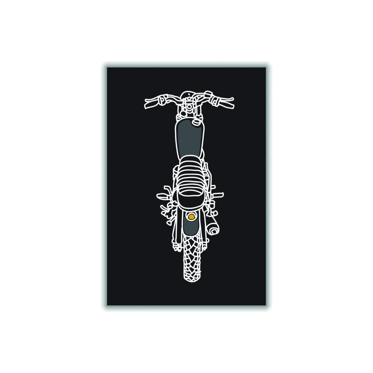 Grey Let's Ride! A3 297 X 420Mm Stanley Print House – image 1