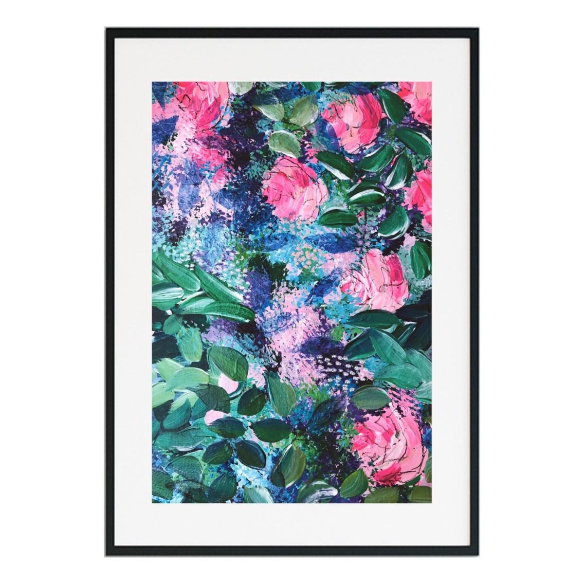 Green Floral Reflections - Abstract Floral Print Jessica Slack Studio – image 3