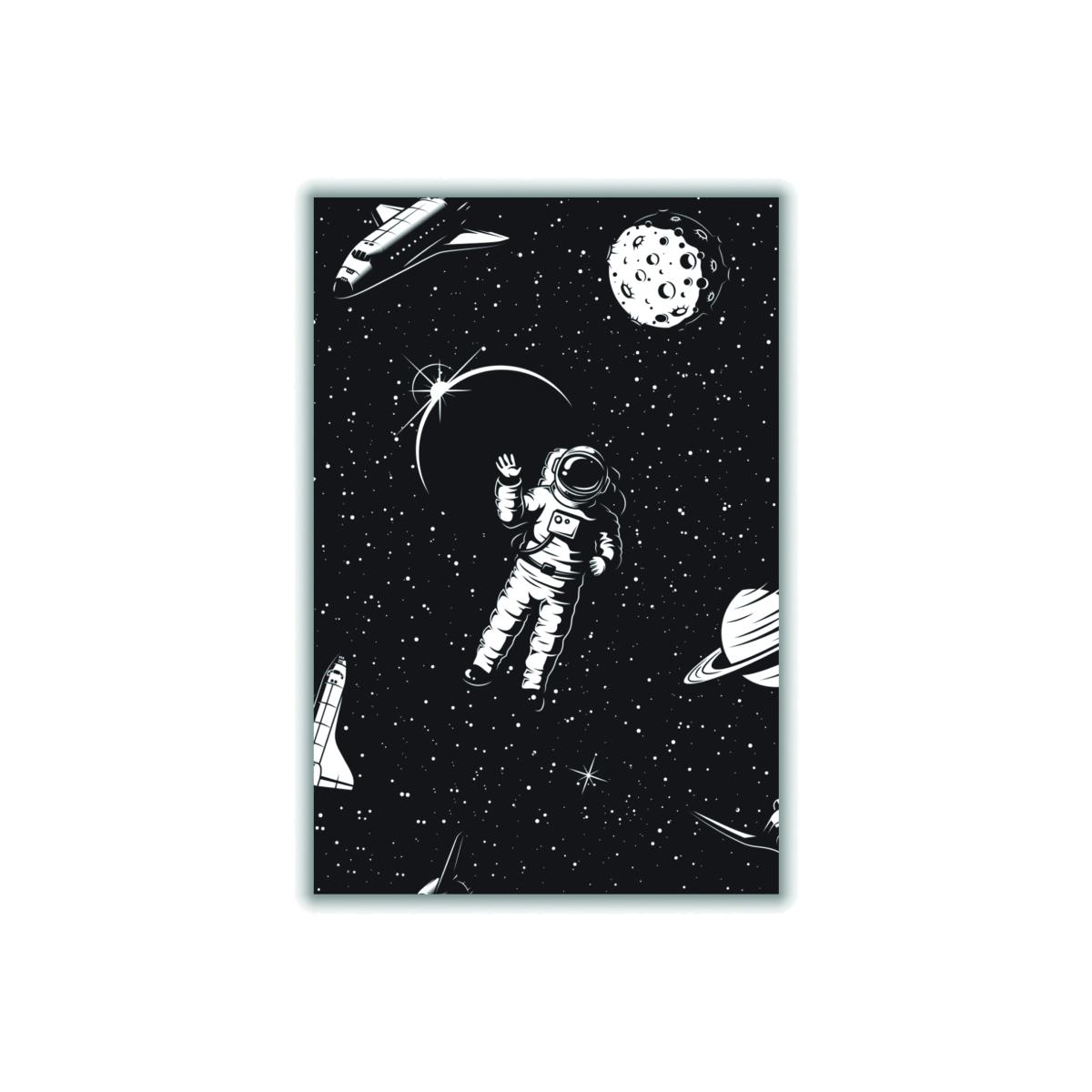 Black Hello Spaceman Extra Small Stanley Print House – image 1