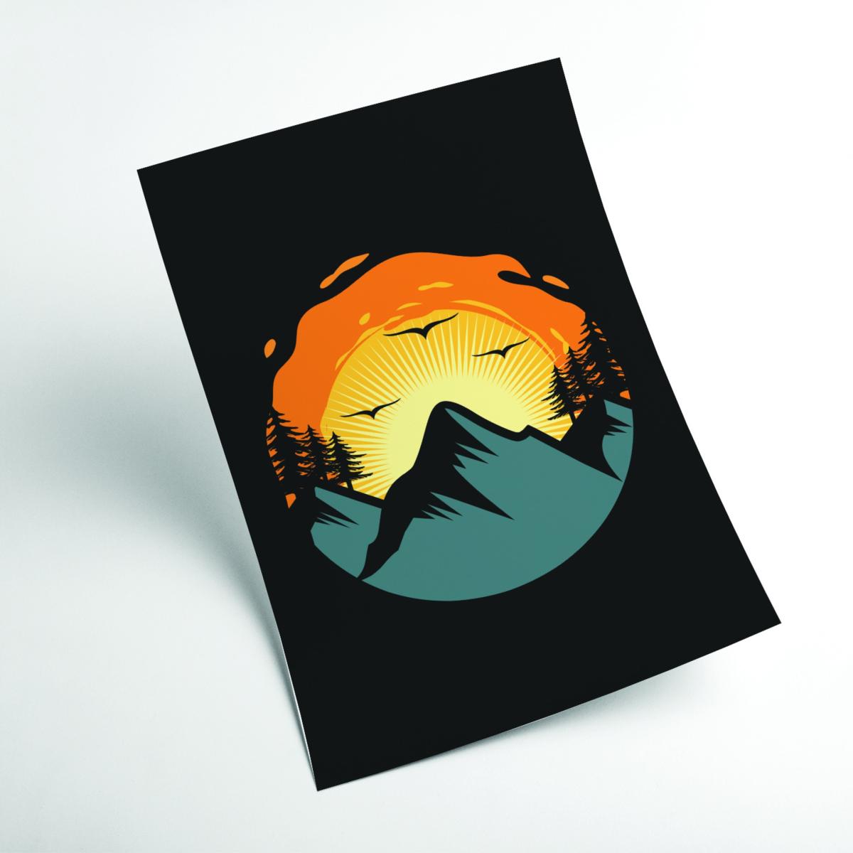 Yellow / Orange Sensets Are For The Birds Small Stanley Print House – image 2