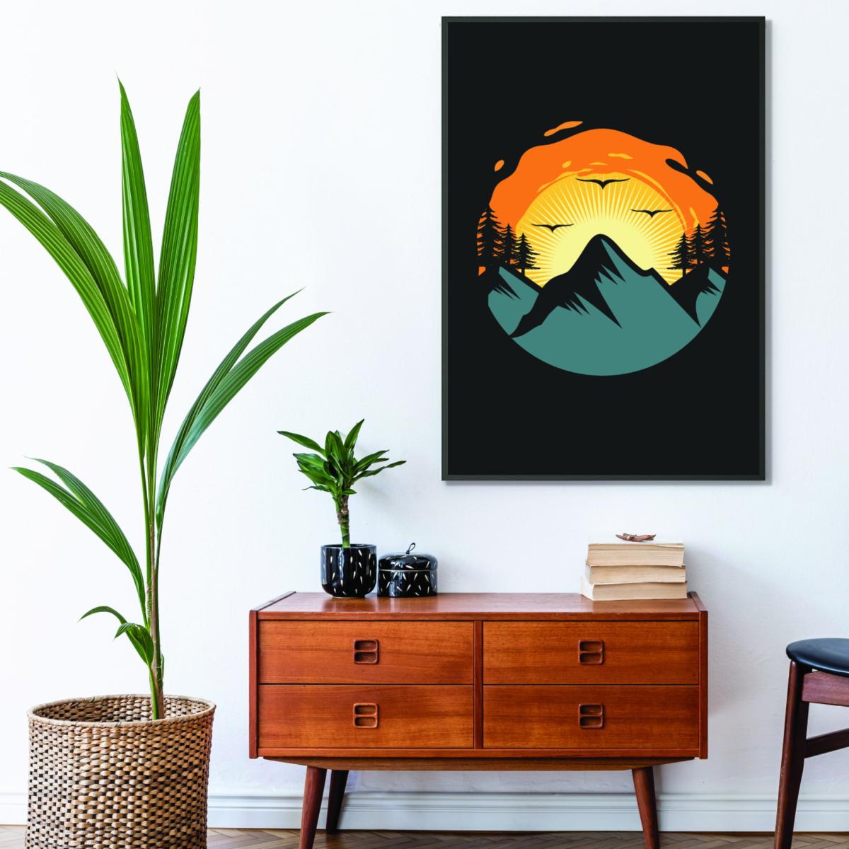 Yellow / Orange Sensets Are For The Birds Small Stanley Print House – image 3