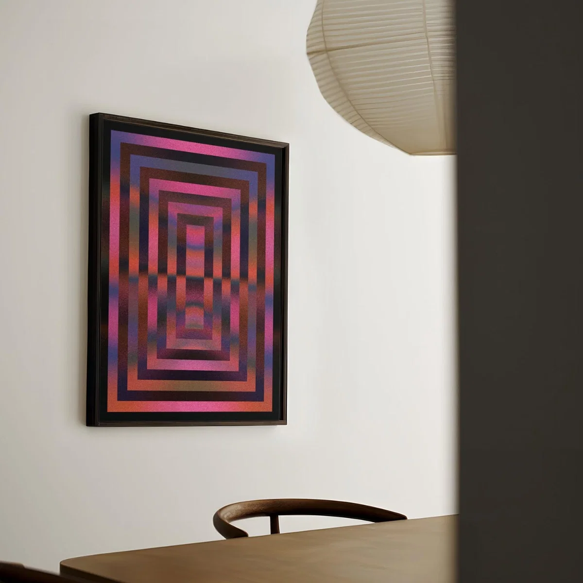 Pink / Purple Frame - Giclee Fine Art Print - Small | A3 | 297 X 420Mm | East Side Studio London – image 2