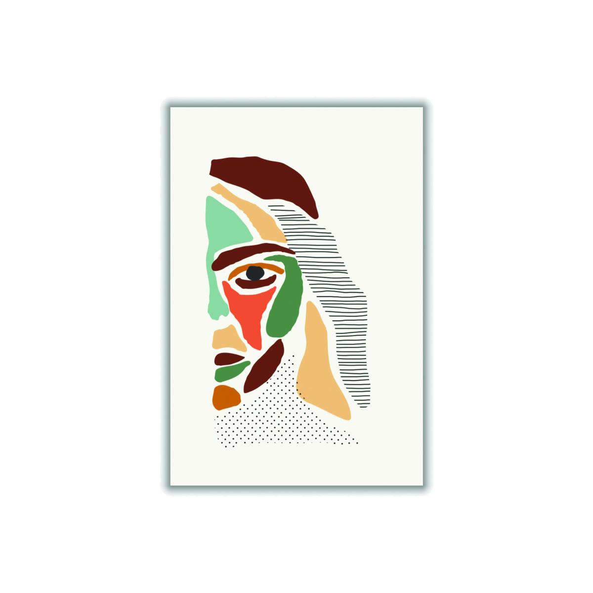 Color Abstract Faces #3 A3 297 X 420Mm Stanley Print House – image 1
