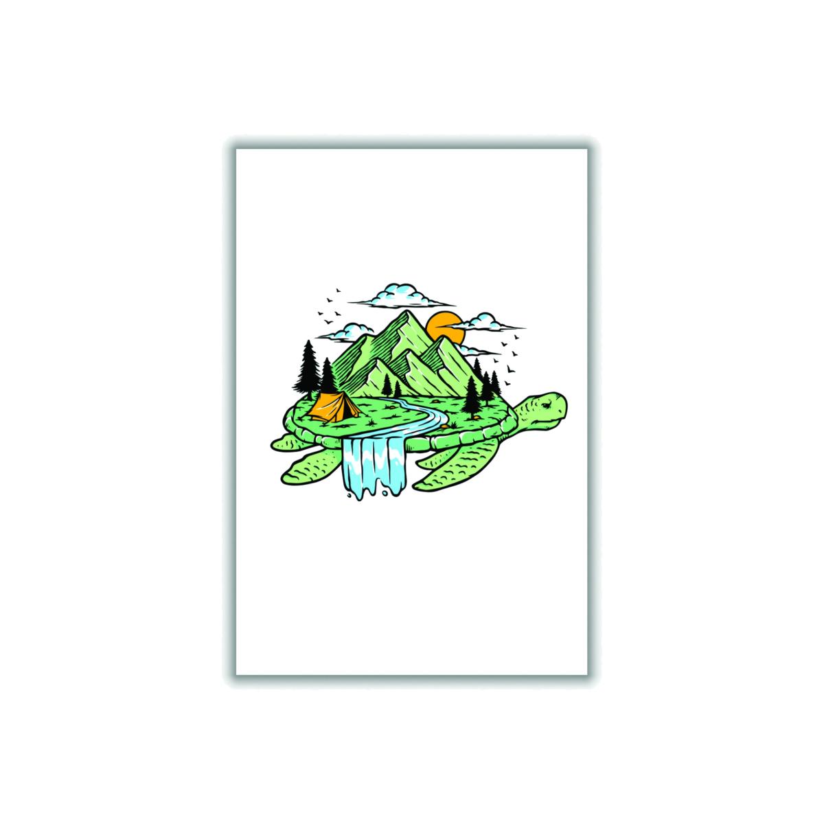 Green Turtle Power Extra Large Stanley Print House – image 1