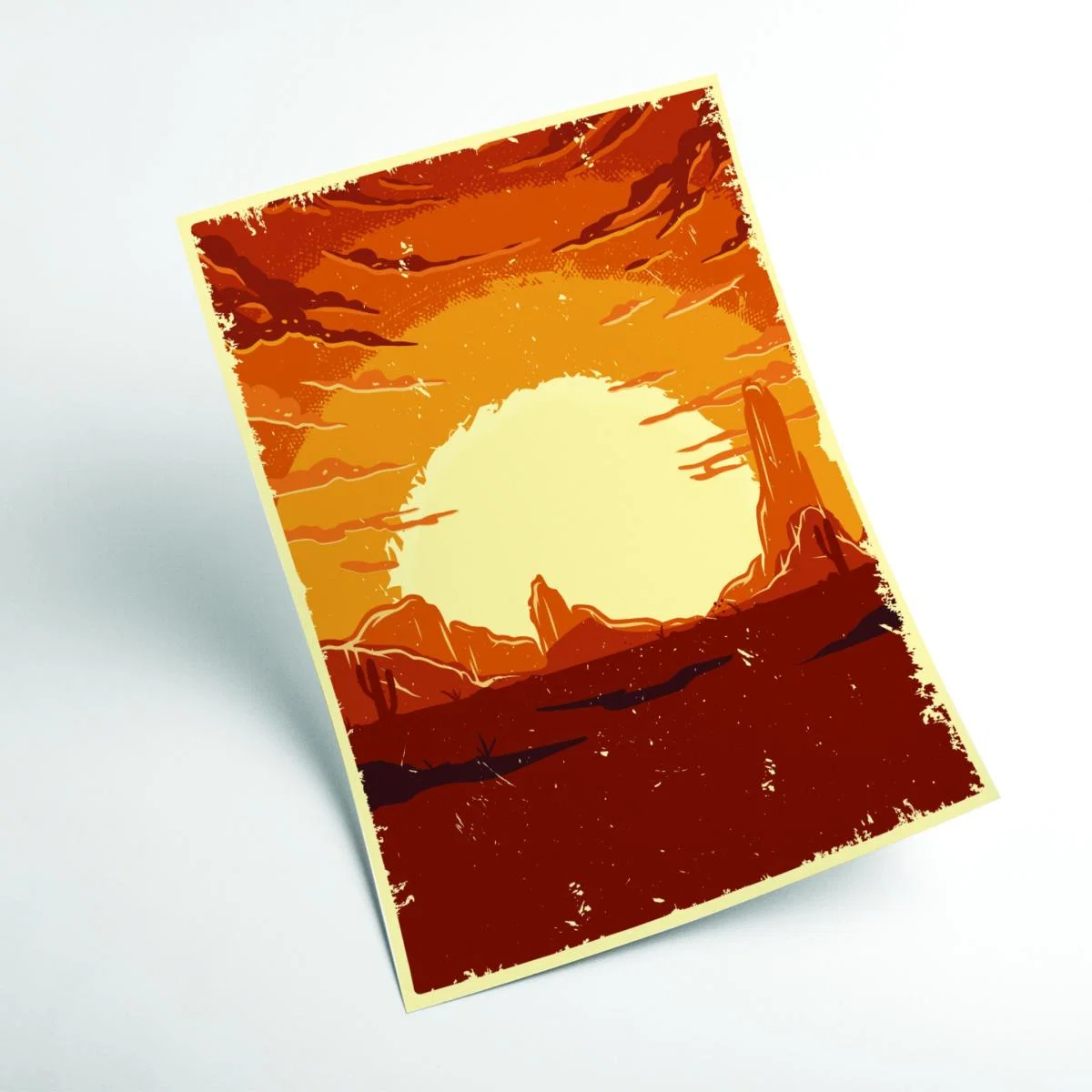 Brown Desert Sunset Xxs Stanley Print House – image 2