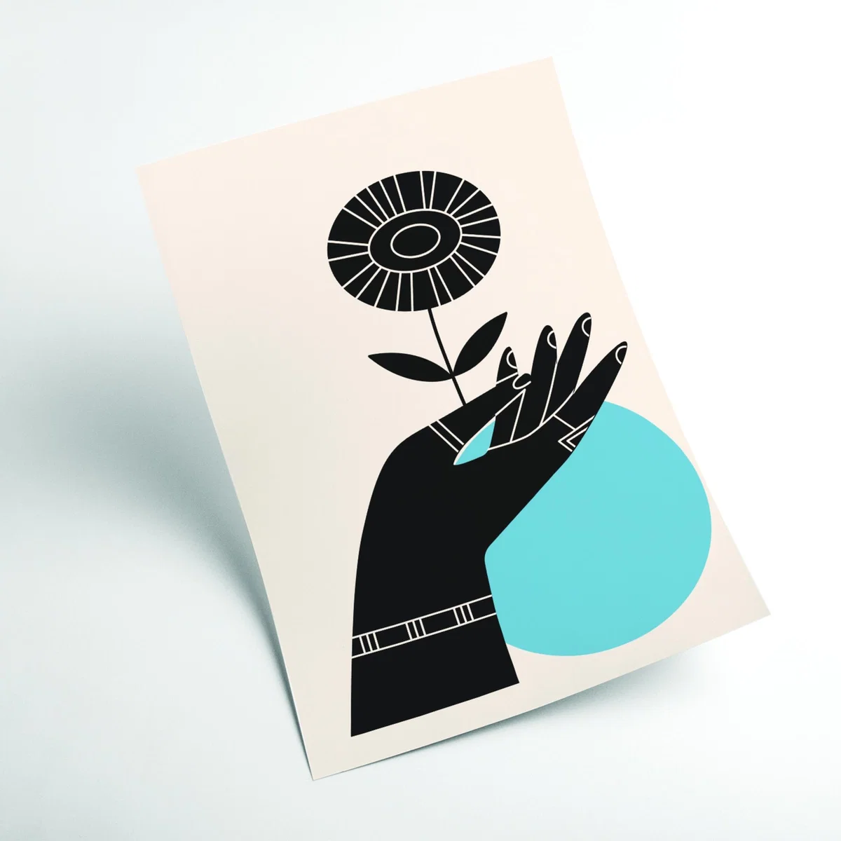 Blue Abstract Hand Iii A3 297 X 420Mm Stanley Print House – image 2