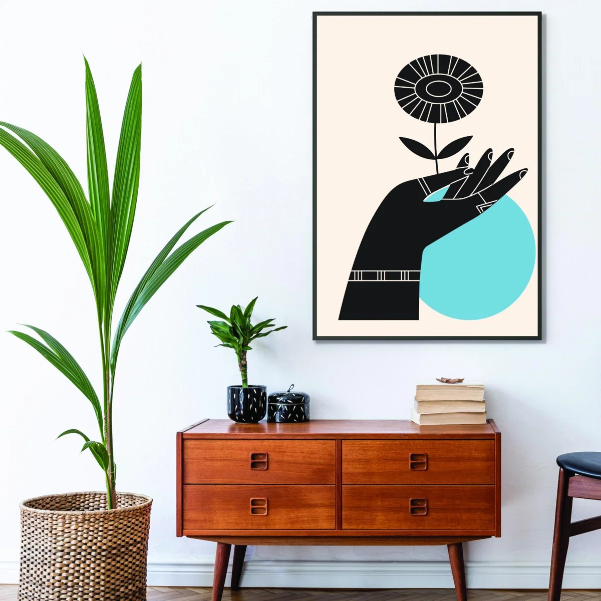 Blue Abstract Hand Iii A3 297 X 420Mm Stanley Print House – image 3