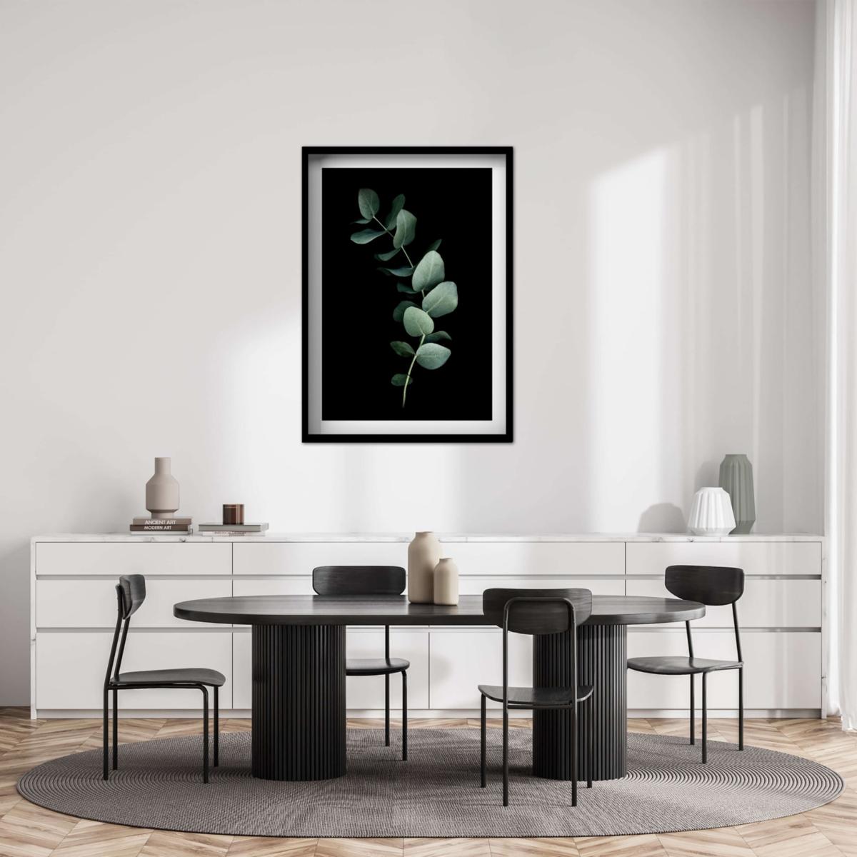Green / Black Eucalyptus Print A3 297 X 420Mm Francesca Wild – image 3