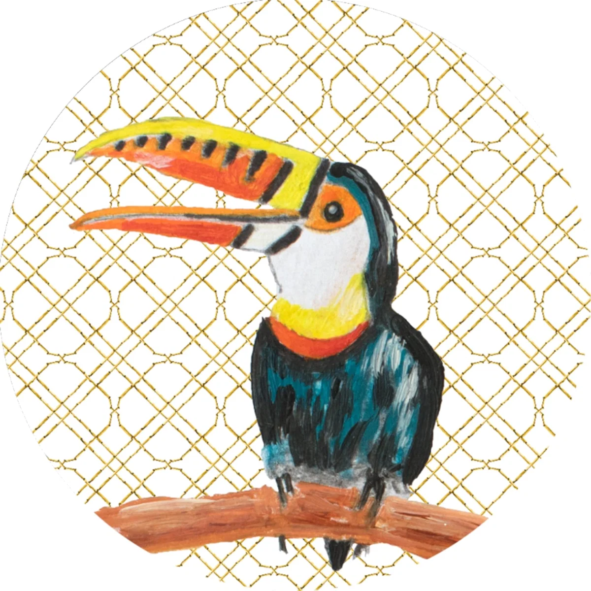 Neutrals Circle Wall Sticker Toucan Catchii – image 1