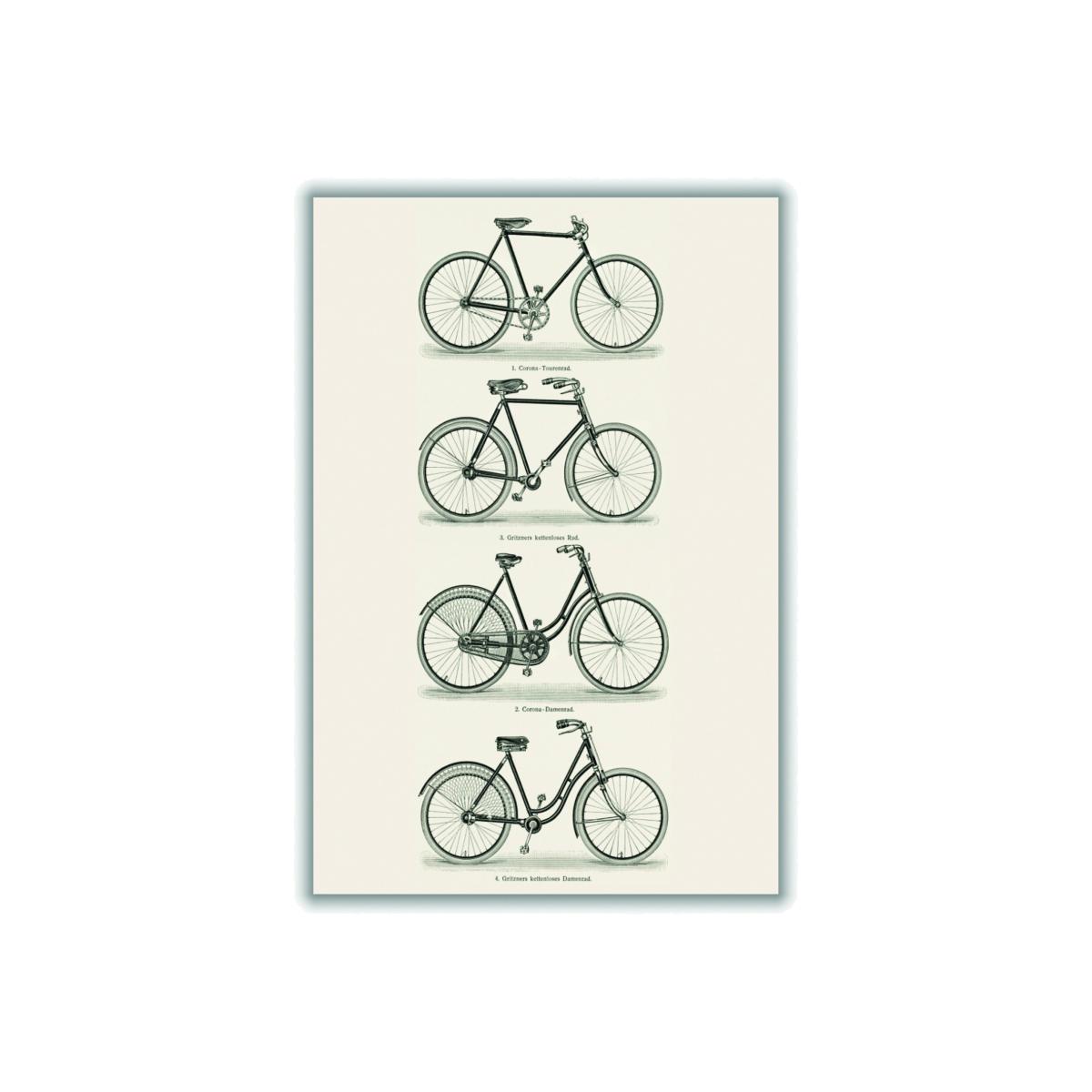 Neutrals Various Bicycles Ii A2 420 X 594Mm Stanley Print House – image 1