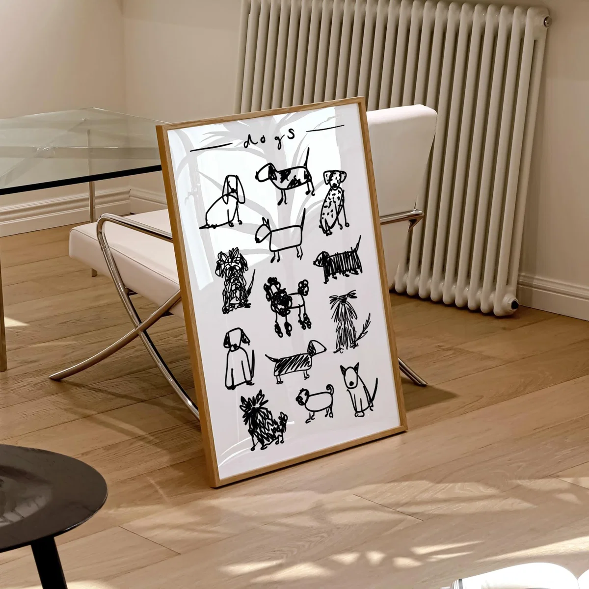 Dog Black And White Drawing Art Print - A2 Natalie Cass Art – image 2