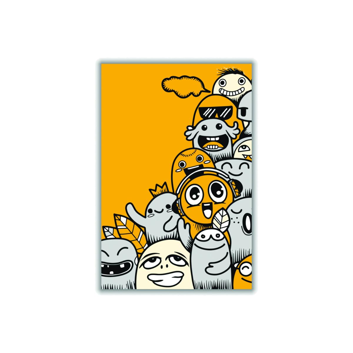 Yellow / Orange Happiness Comes In Many Forms A3 297 X 420Mm Stanley Print House – image 1