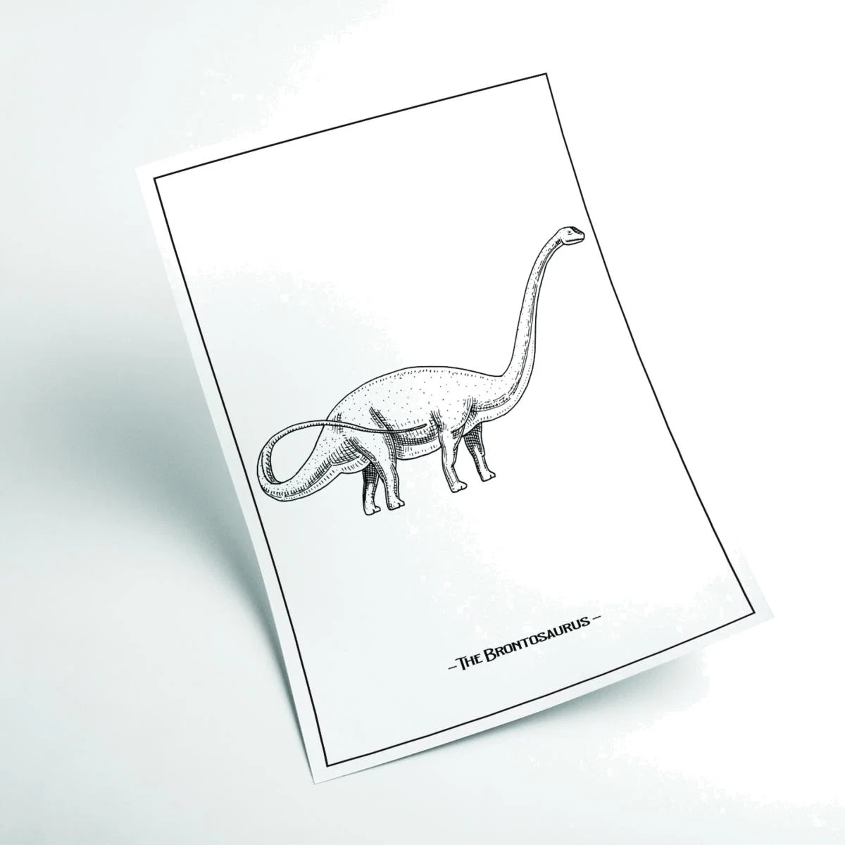 Black The Brontosaurus A2 420 X 594Mm Stanley Print House – image 1