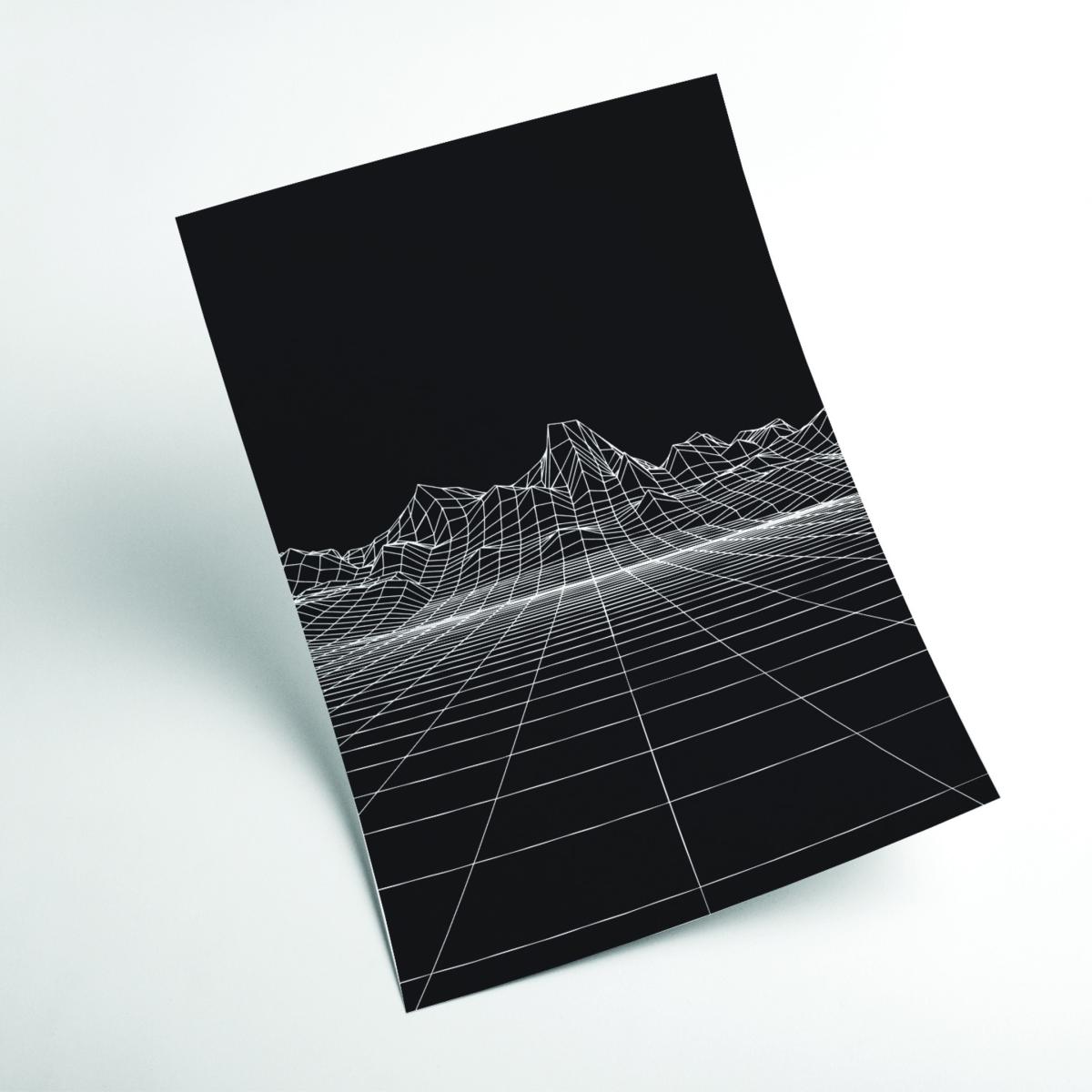 Neutrals Line Mountains #2 A4 210 X 297Mm Stanley Print House – image 2