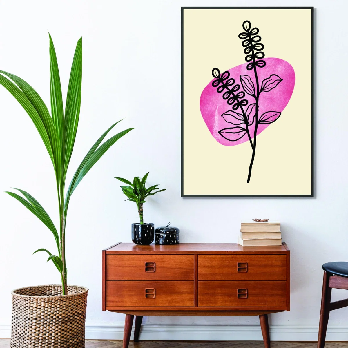 Pink / Purple Minimal Flower Expression 2 A1 594 X 841Mm Stanley Print House – image 3