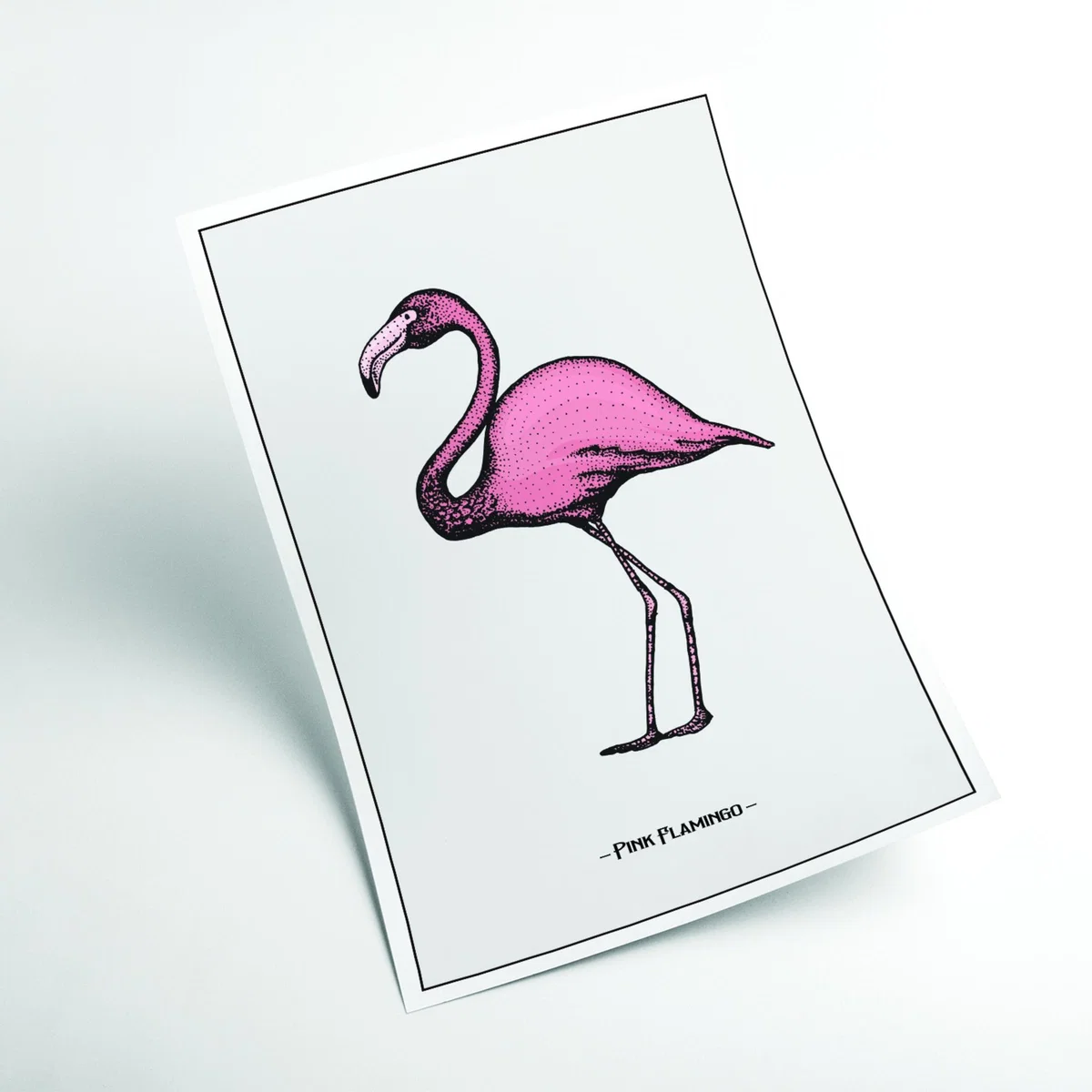 Pink / Purple Pink Flamingo A3 297 X 420Mm Stanley Print House – image 2