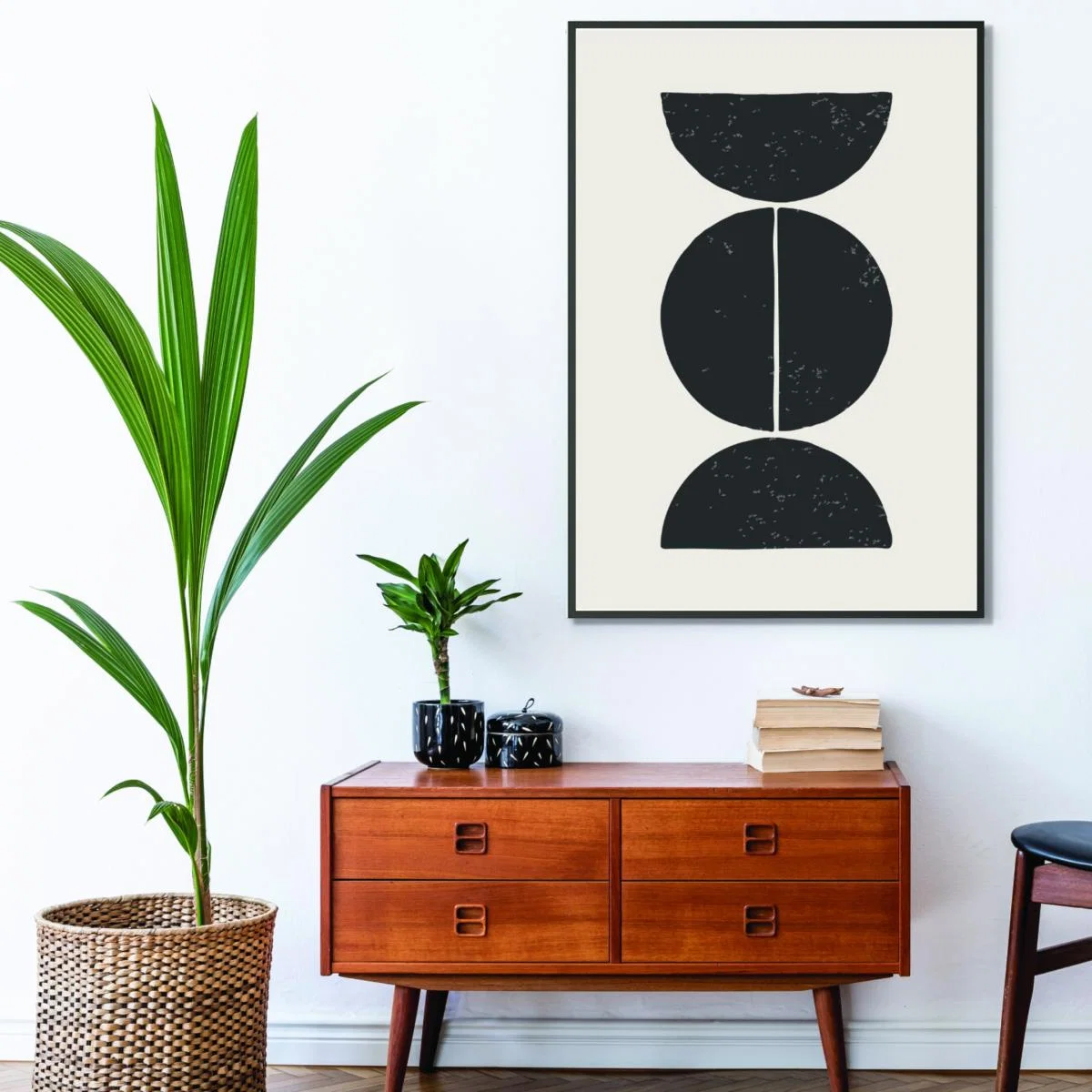 Black Minimal Circles #4 A3 297 X 420Mm Stanley Print House – image 3
