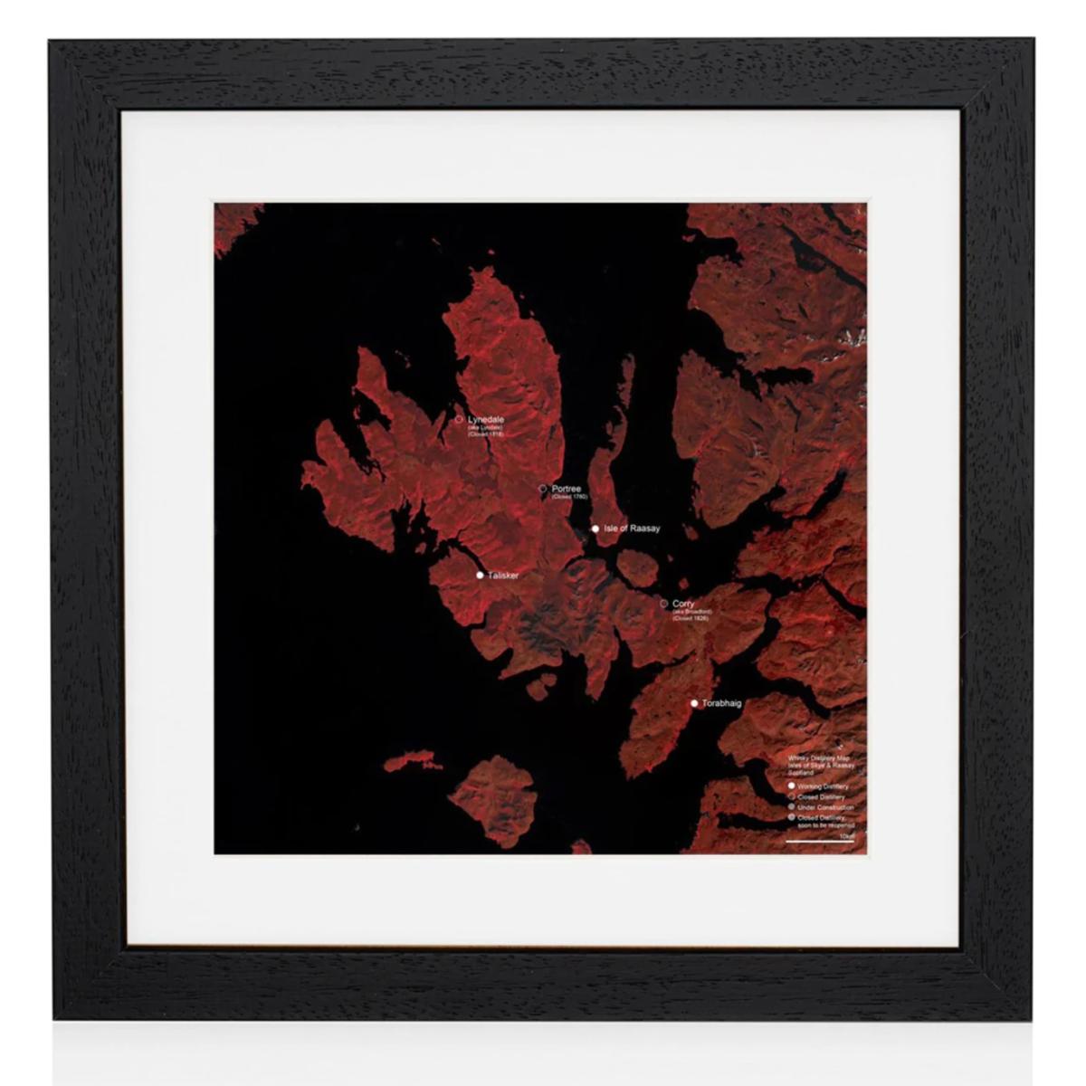 Limited Edition Whisky Map Wall Art - Black Wooden Framed Included Studio Story – image 11