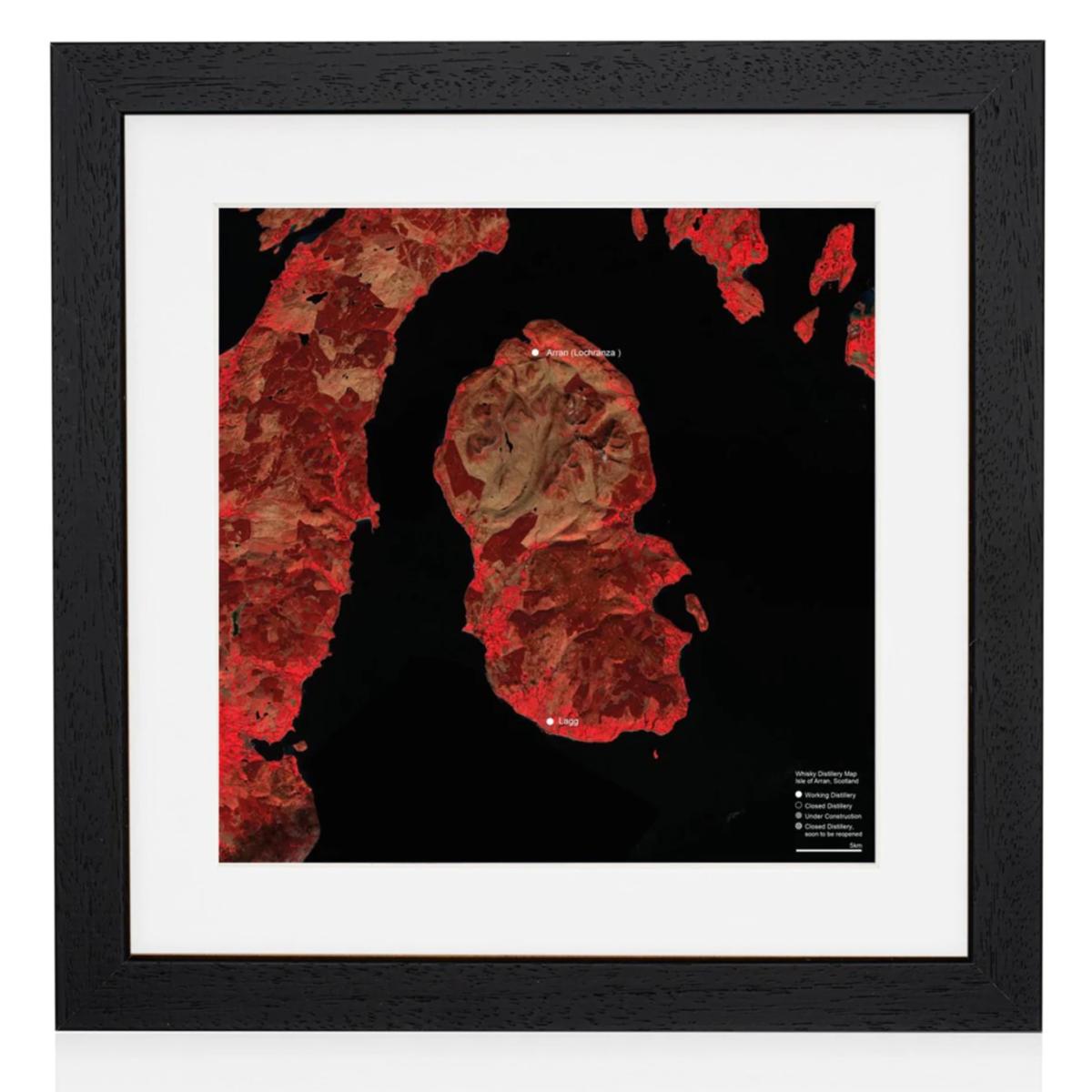Limited Edition Whisky Map Wall Art - Black Wooden Framed Included Studio Story – image 8